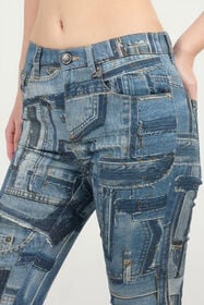 RC Skinny Patchwork Capsule Collection Jeans Blue UWJ252-DS001