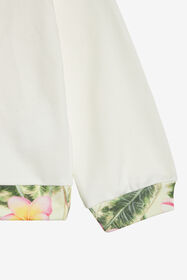 JU Sweat-Shirt Avec Fleurs Et Monogramme RC Brodés MILKY WHITE UJT663-CF050
