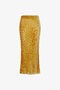 RC Jaguar Skin print devorè skirt RC Jaguar Skin print devorè skirt Gelb SWT303-4RL77