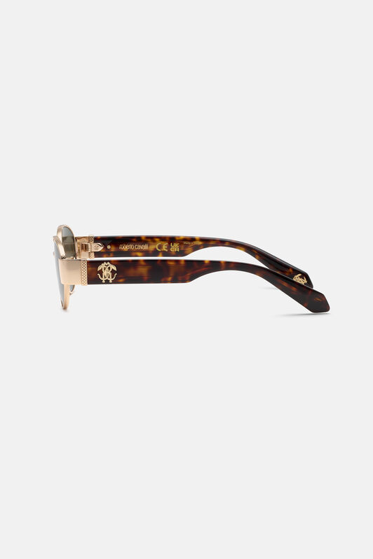 RC Occhiali da sole con decoro metallico effetto serpente. RC Occhiali da sole con decoro metallico effetto serpente. SHINY TOTAL ROSE GOL UALD36-ID233