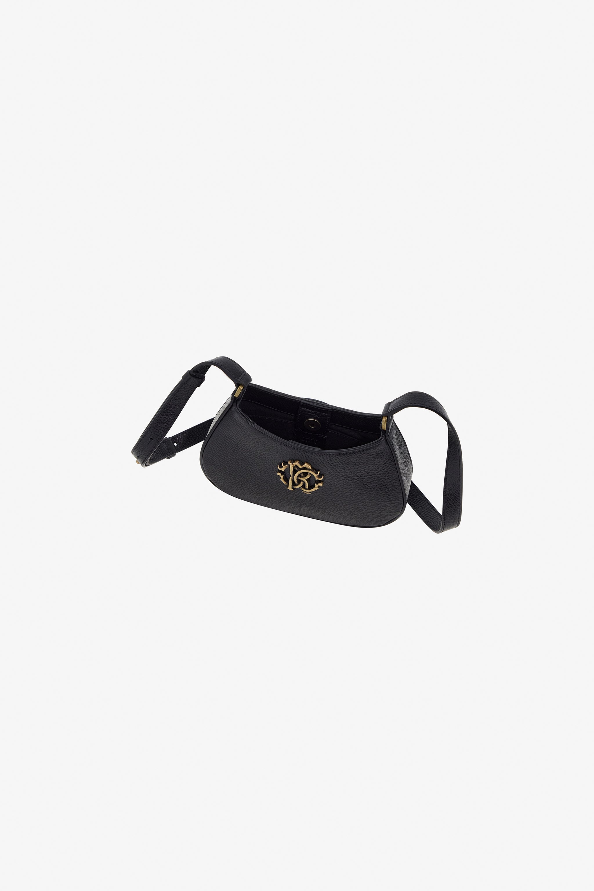 RC Black Shoulder Bag With Monogram RC RC Black Shoulder Bag With Monogram RC Black OOB00F-PZA12