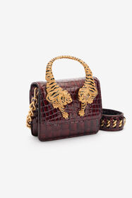 RC Crocodile-Print Roar Bag RC Crocodile-Print Roar Bag Dark red SKB025-PZE01
