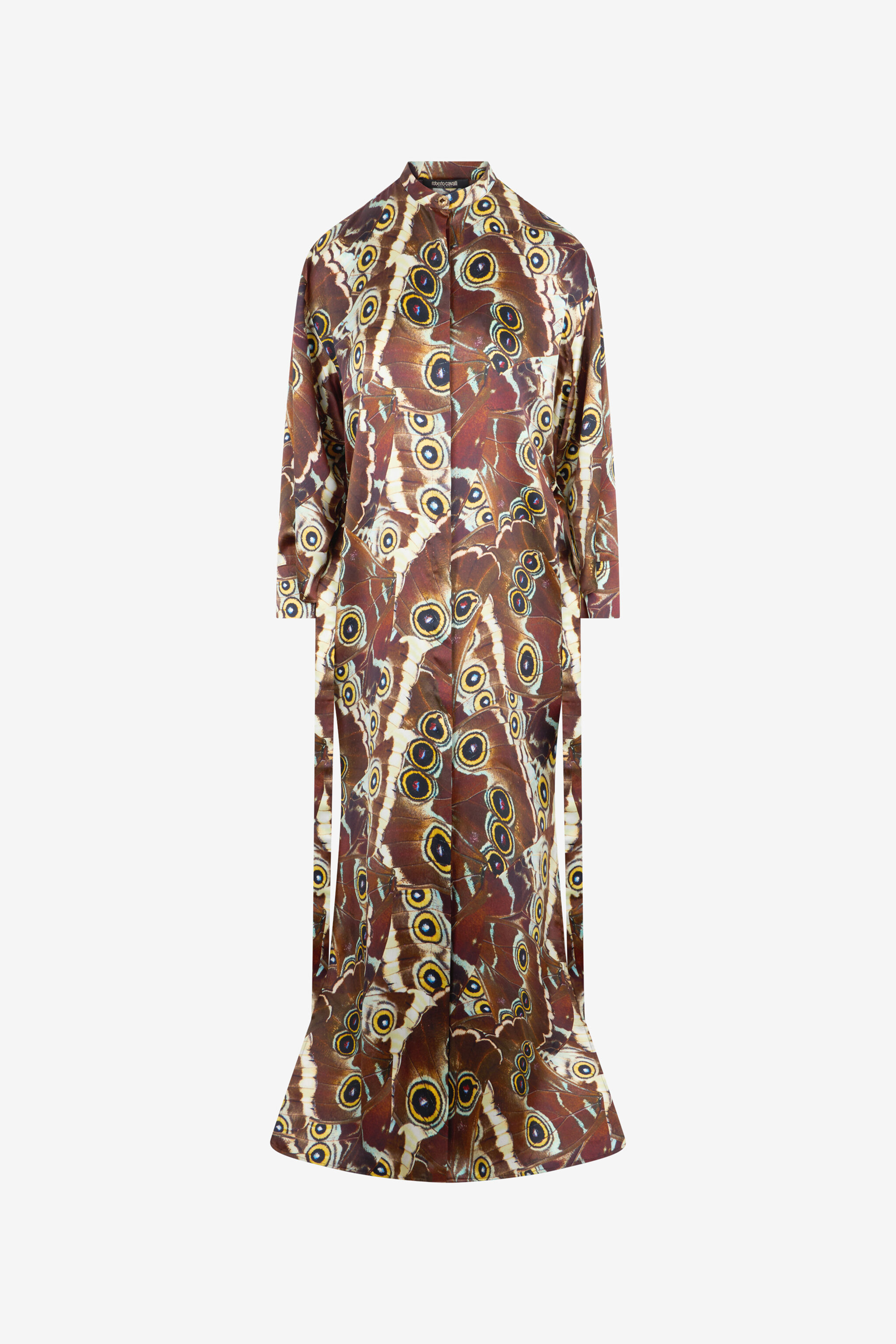 RC Hemdblusenkleid Mit Mini Butterfly Print BROWN XQT103-RYT27