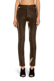 RC Lurex skinny trousers GOLD/BLACK KQT224-JE055