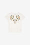 JU Floral Cotton T-Shirt IVORY XJT62R-JD001
