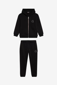 JC Ensemble hoodie noir et jogging BLACK XFT66A-CF013