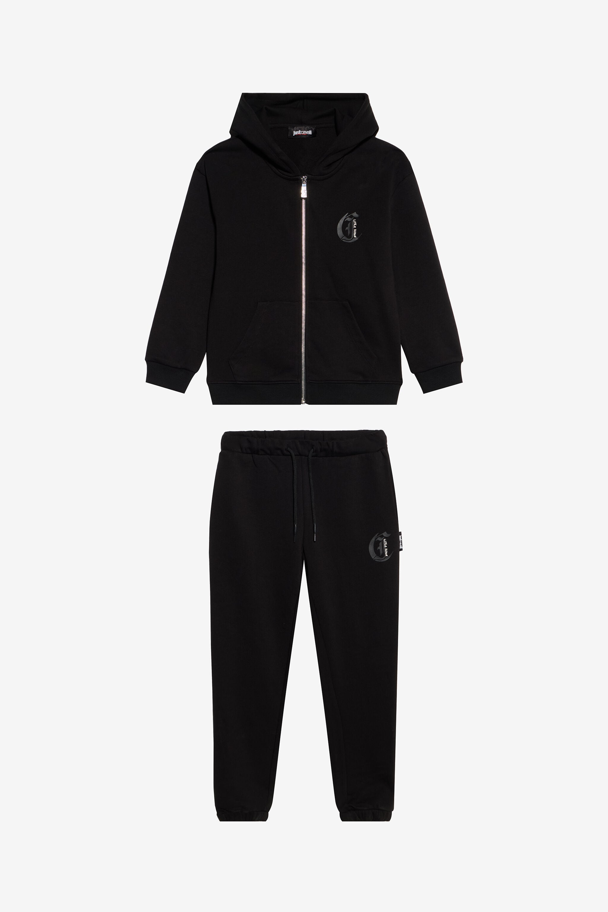 JC Ensemble hoodie noir et jogging BLACK XFT66A-CF013
