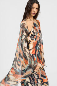 RC Vestido Estampado Butterfly BLACK/MULTICOLOR XQT193-JRT28