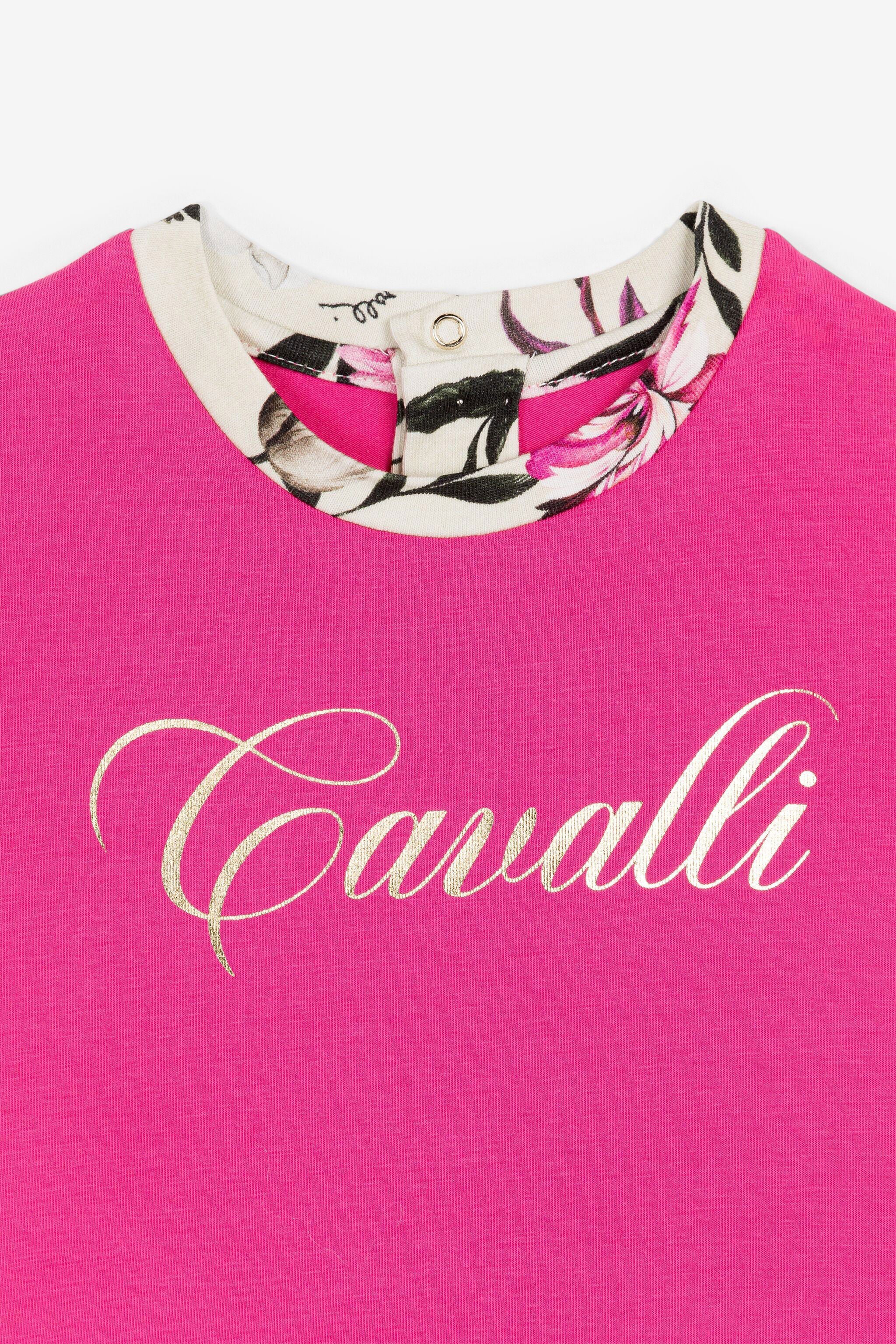 JU T-Shirtkleid mit Blumen-Print JU T-Shirtkleid mit Blumen-Print FUXIA OJT141-ISA2J