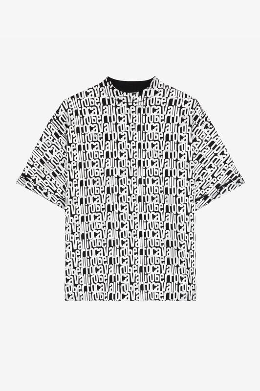 RC Logo-Print Cotton T-Shirt RC Logo-Print Cotton T-Shirt Black/White RRT62M-3PH82