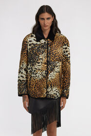 RC Leopard print Jacket Braun TKT805-SRG34