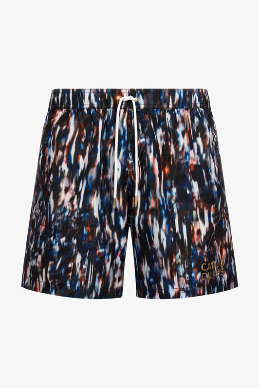 CL Abstract print swim trunks Dark blue SXH00A-5LN04