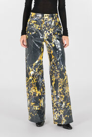 RC Pantaloni loose stampa Marble Oro TWJ207-KGN19