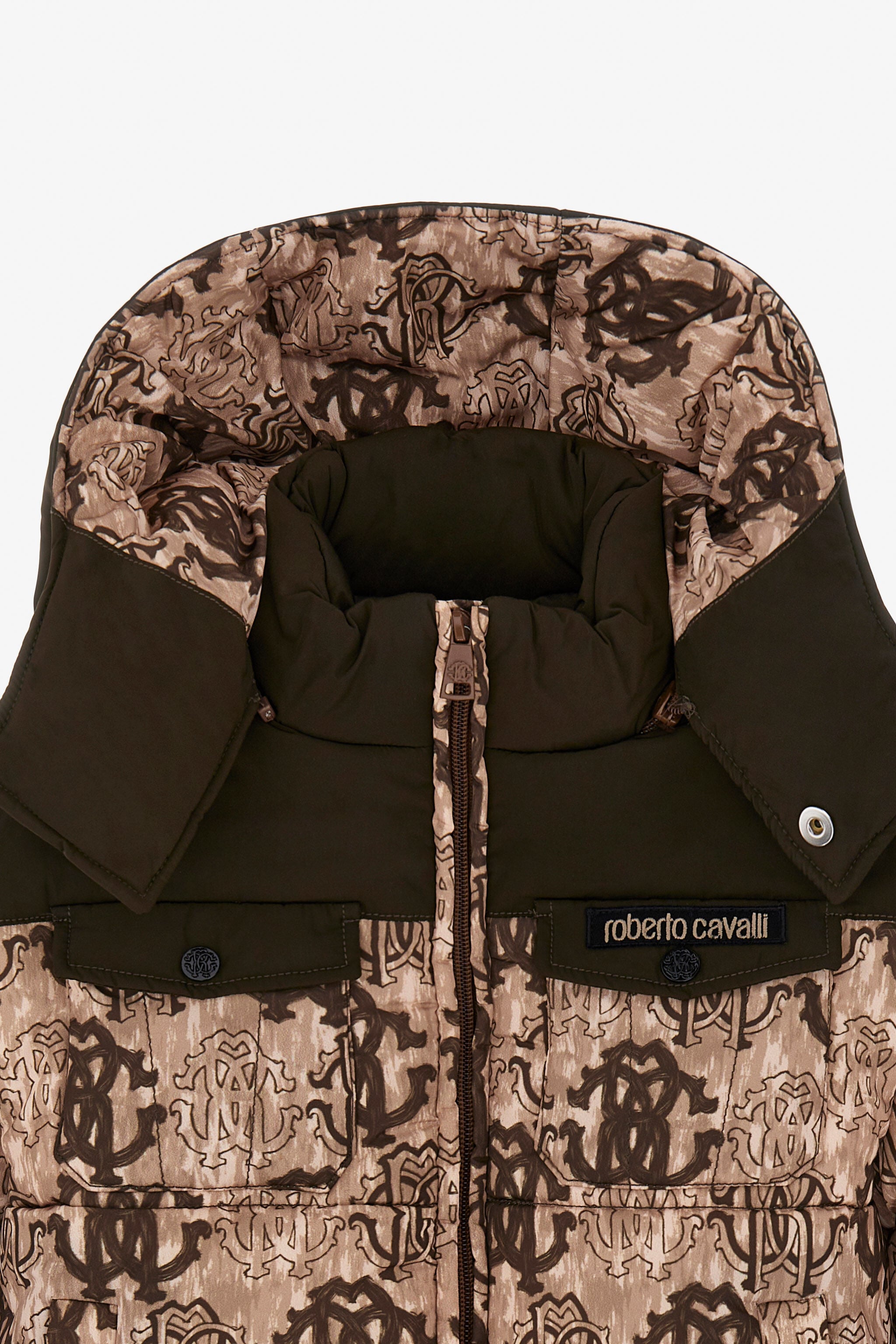 JU Monogram Puffer Jacket JU Monogram Puffer Jacket BROWN/DARK BROWN TJT40C-5RM11