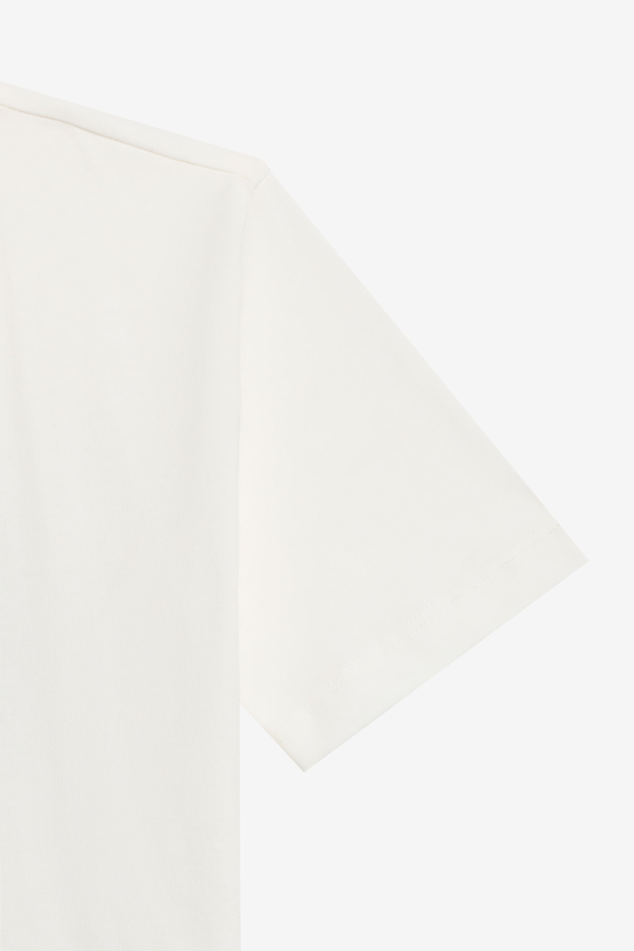JU White Cotton T-Shirt JU White Cotton T-Shirt MILKY WHITE TJT60I-JD001