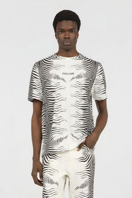 RC T-Shirt Stampa Zebra WHITE/BLACK ZEBRA SOT60L-JD020