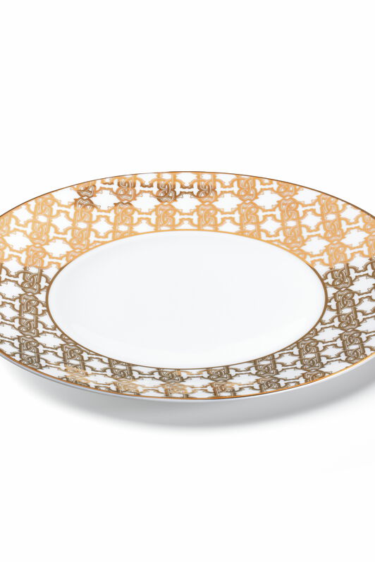 HO Monogram Gold 2 Dinner Plates Set Gold RALA33-IA038