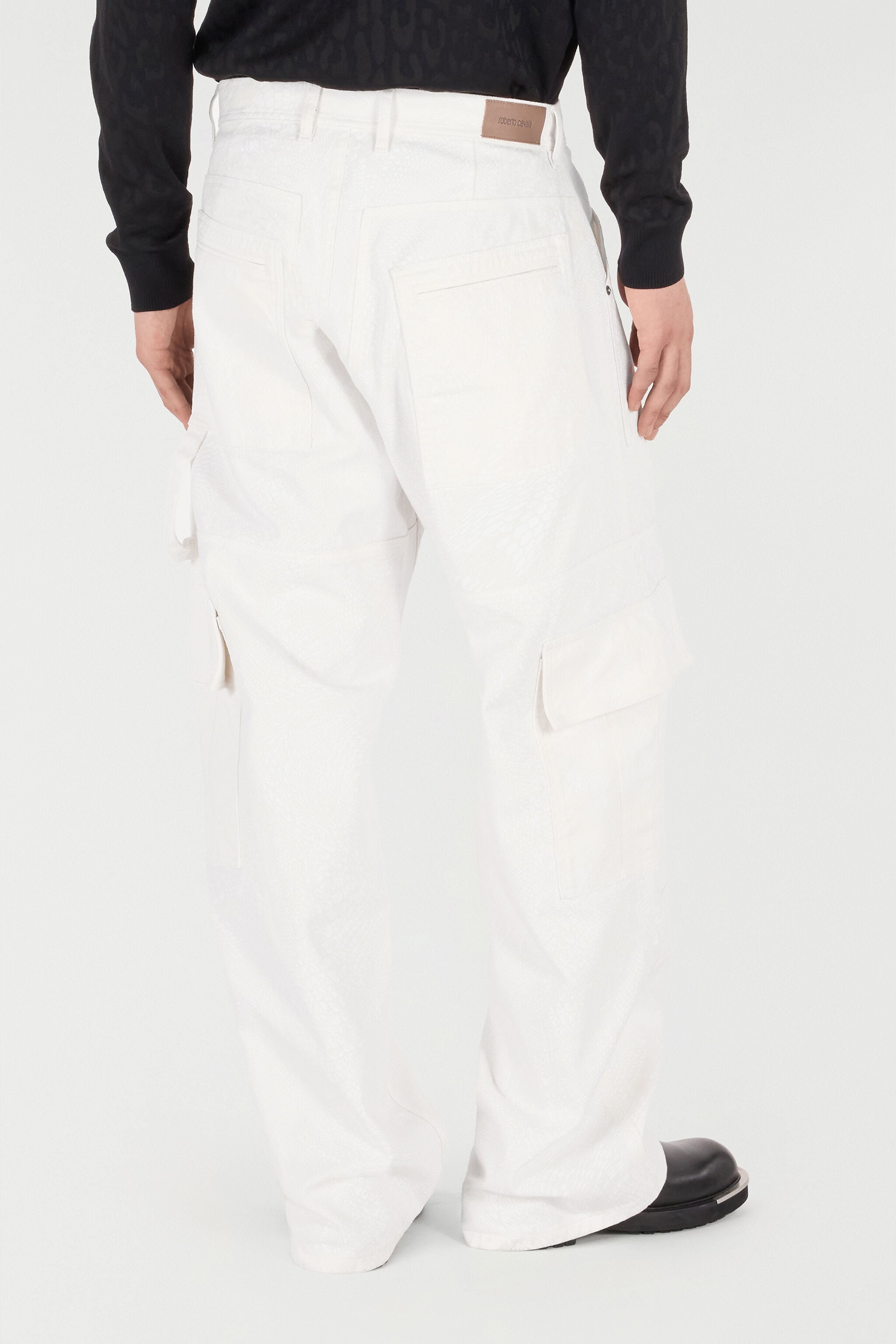 RC Python-Print Pants With Pockets RC Python-Print Pants With Pockets White URJ230-4NN53