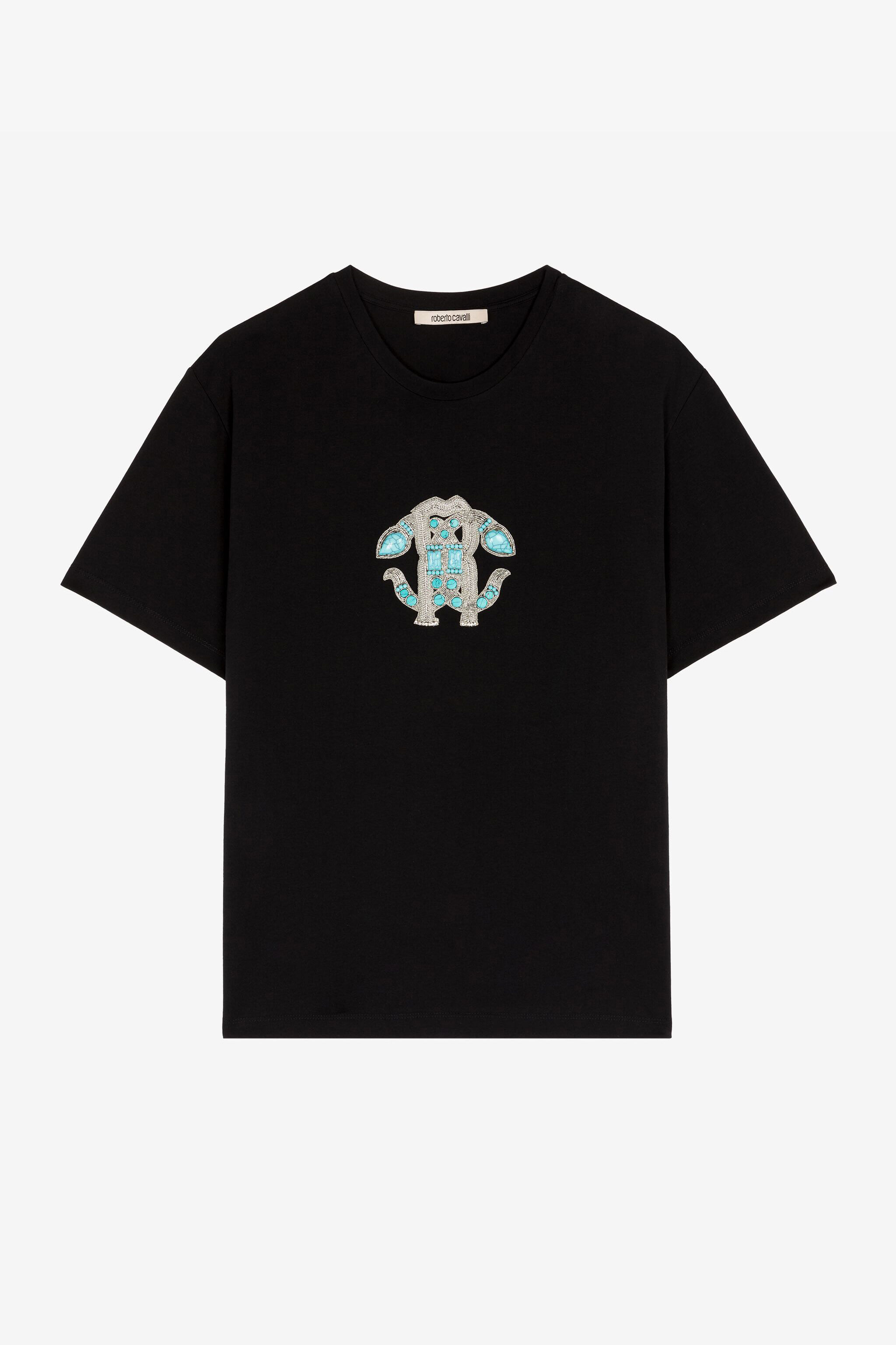 RC Mirror Snake Cotton T-Shirt RC Mirror Snake Cotton T-Shirt Black RKR600-JD062