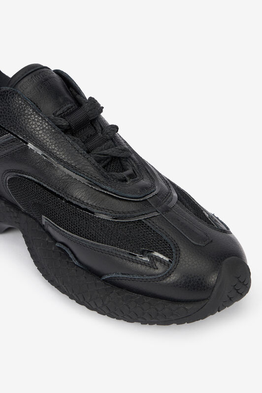 RC Black Lace-Up Low Sneakers RC Black Lace-Up Low Sneakers Black VQS201-PZS68
