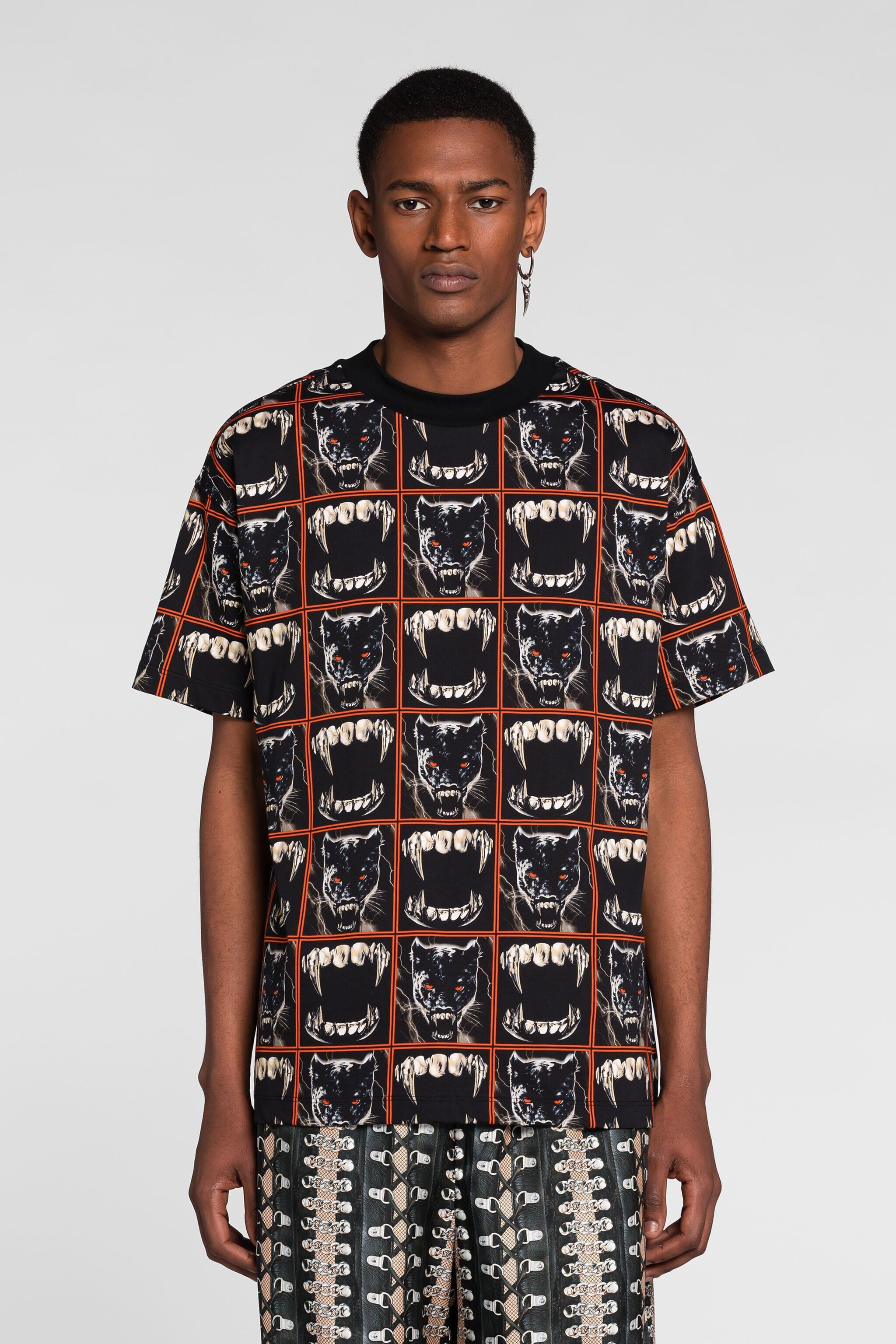 RC Teeth And Panther-Print T-Shirt RC Teeth And Panther-Print T-Shirt MULTICOLOR PNT61M-3PF25