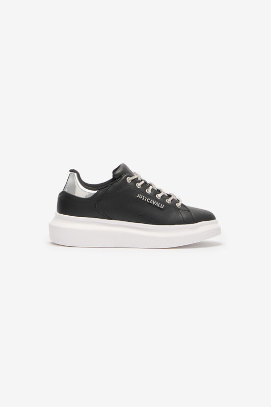 JC Lace-Up Sneakers With Rhinestones JC Lace-Up Sneakers With Rhinestones Black/White UFS030-UF352