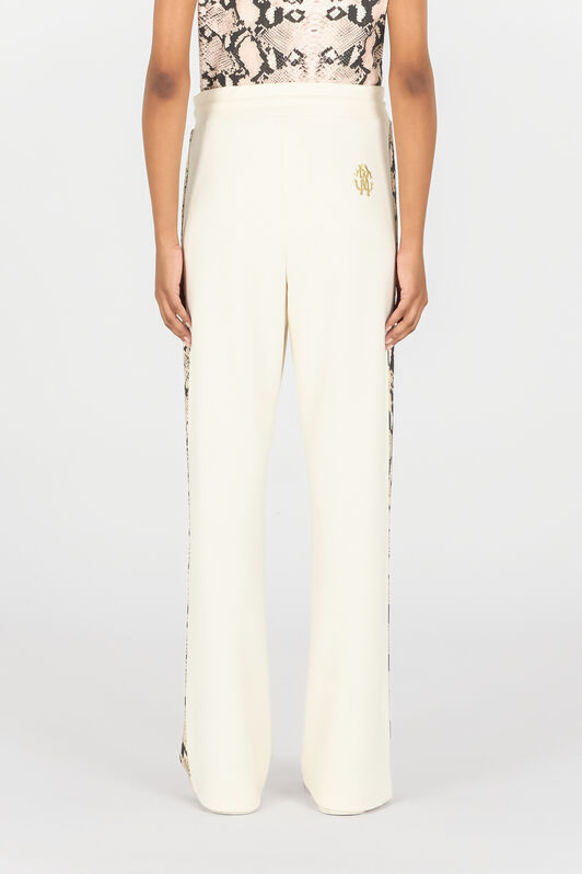 RC Trousers with snake bands Ivory OOT20A-CF054