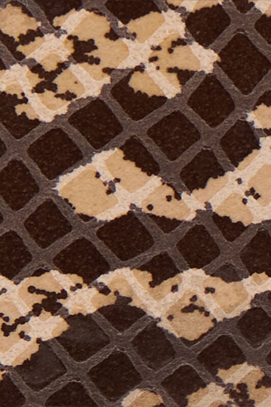 RC Snakeskin Print Logo Belt BLACK/BEIGE QOC00B-PZO35