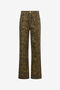 JC Wide Leg Trousers Khaki Animal Print JC Wide Leg Trousers Khaki Animal Print VERDE 185 VFJ046-VF255
