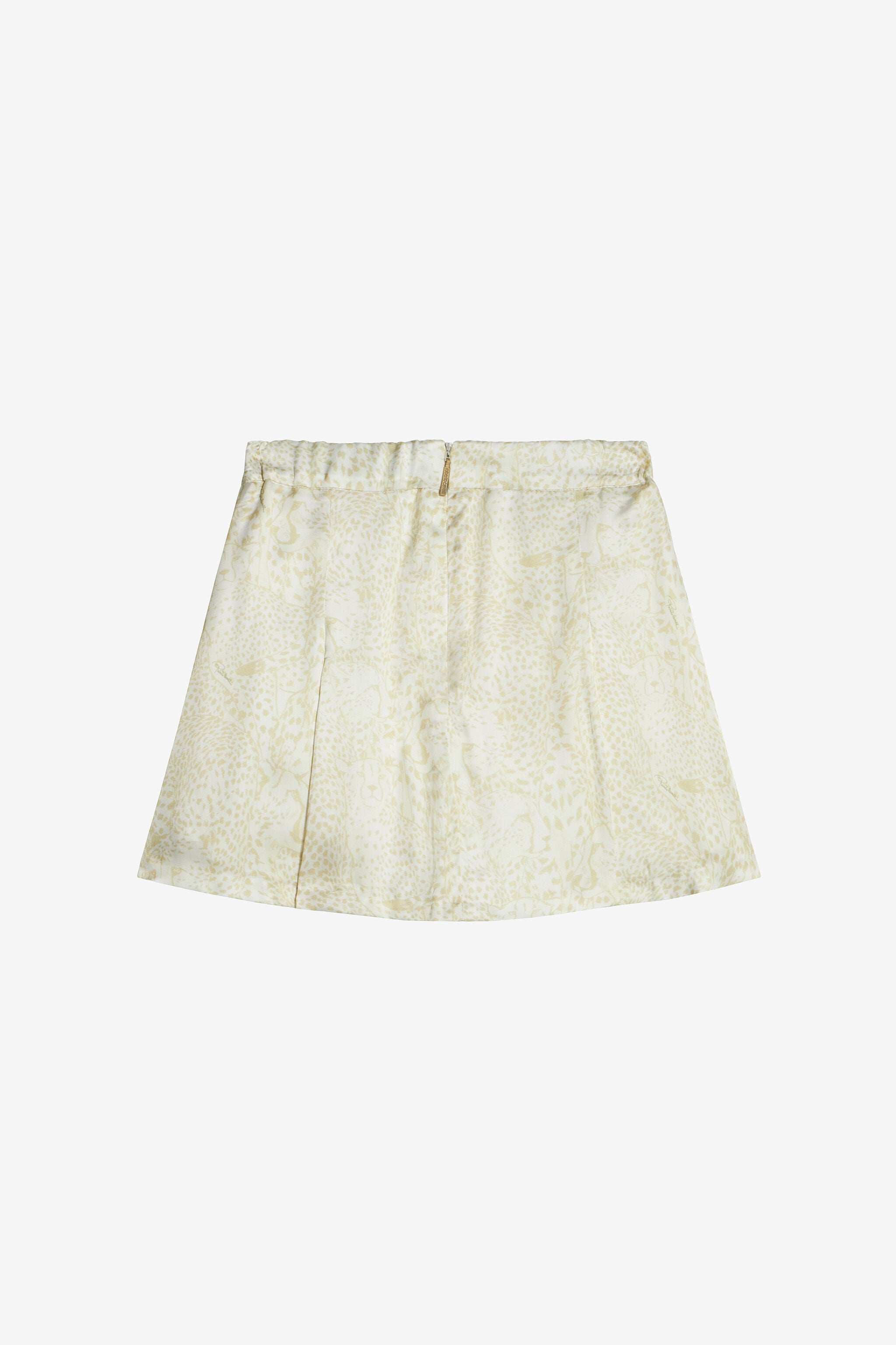JU Skirt With Cheetahs And Cheetah Skin JU Skirt With Cheetahs And Cheetah Skin IVORY UJT30B-6DO35
