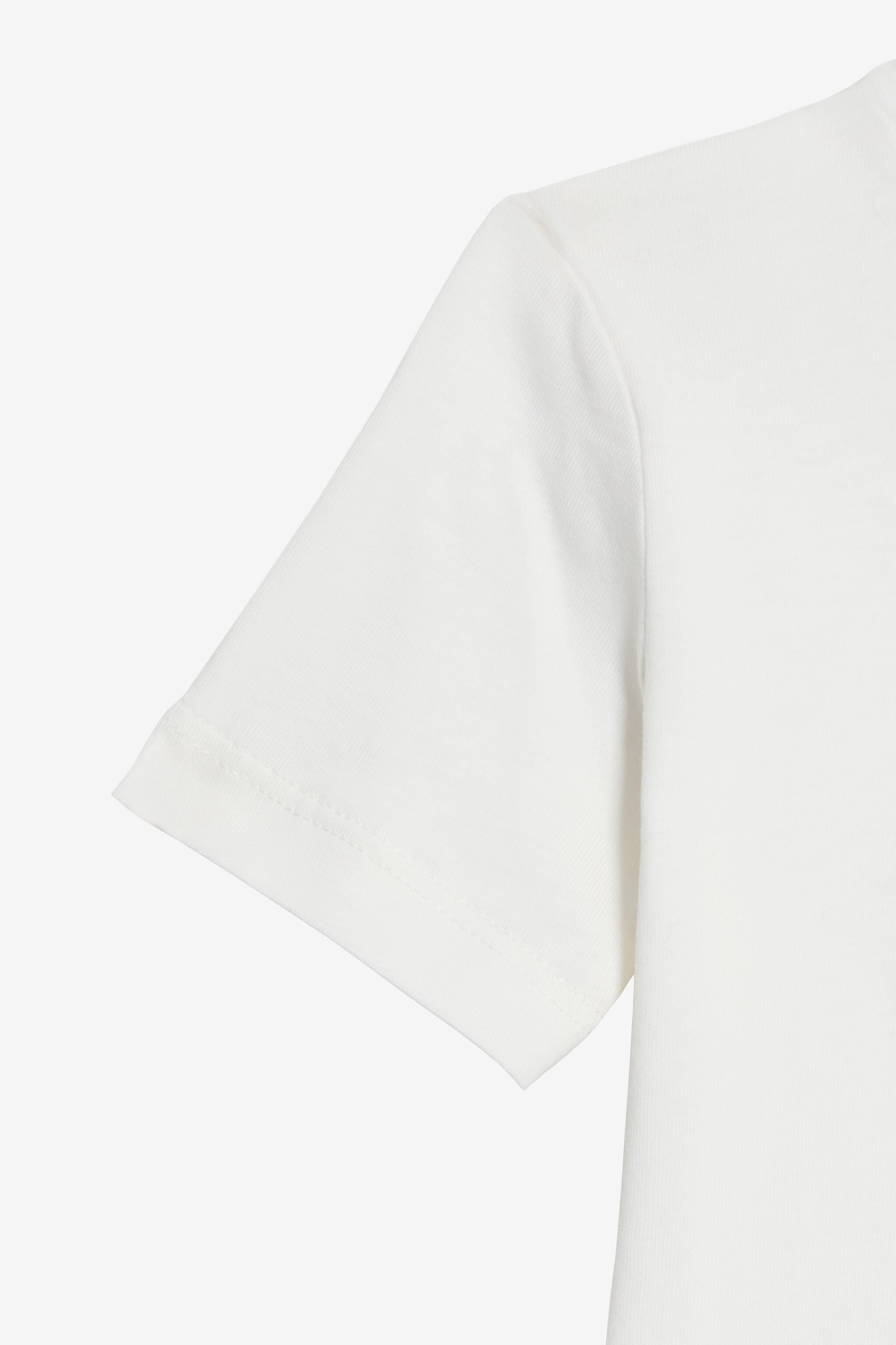 JU Cotton T-shirt with logo JU Cotton T-shirt with logo MILKY WHITE VJT608-JD001