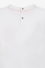JU White T-shirt With Graphic Print OPTICAL WHITE VJT613-JD001
