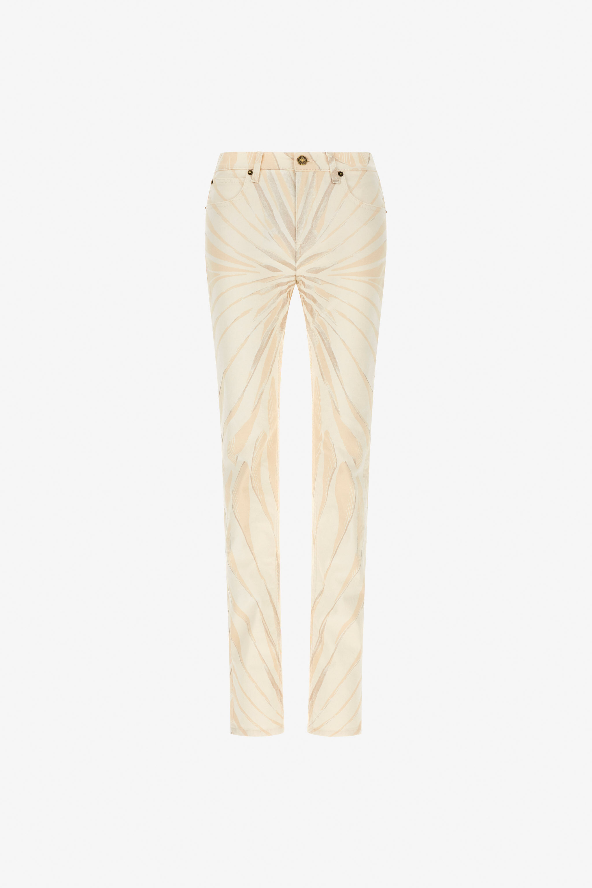 RC Pantaloni skinny stampa Ray Of Gold in cotone RC Pantaloni skinny stampa Ray Of Gold in cotone Avorio TKJ232-DAM33