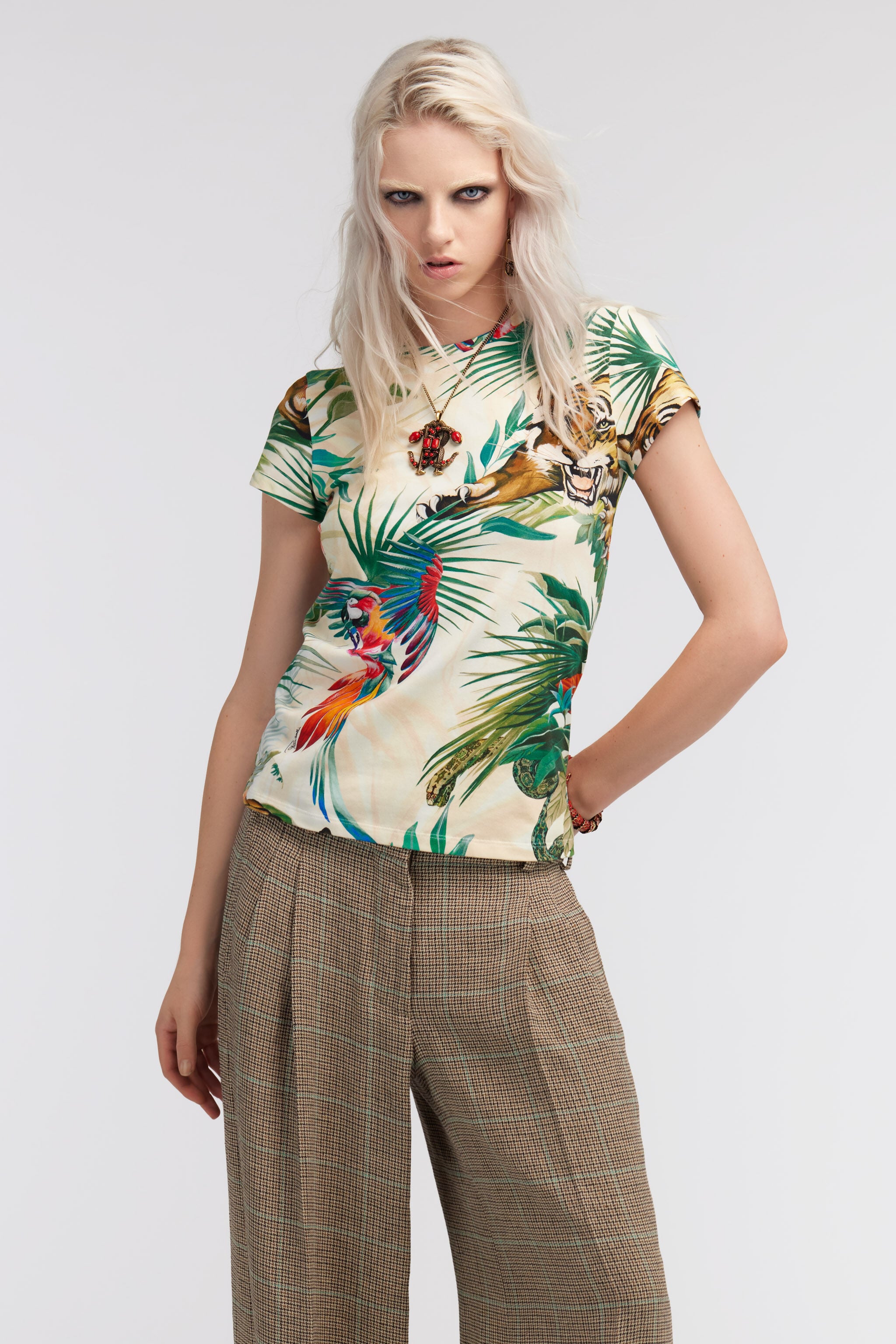 RC T-shirt with Jungle print RC T-shirt with Jungle print Green SKT60H-3DI88