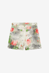 JU Short À Imprimé White Tigresse Et Roses MULTICOLOR ZEBRA ROS UJT26B-6DO47