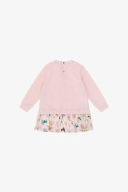 JU Abito Stampa Leopardo e Fiori Rosa TJT101-CF050