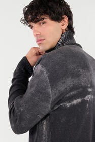 RC Pullover Aus Wolle Mit Hohem Kragen Schwarz VNM650-MQ036