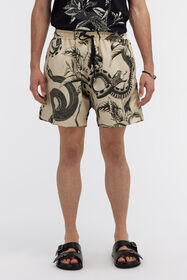 RC Swim shorts with Snake print Elfenbein SYH00A-5RF74