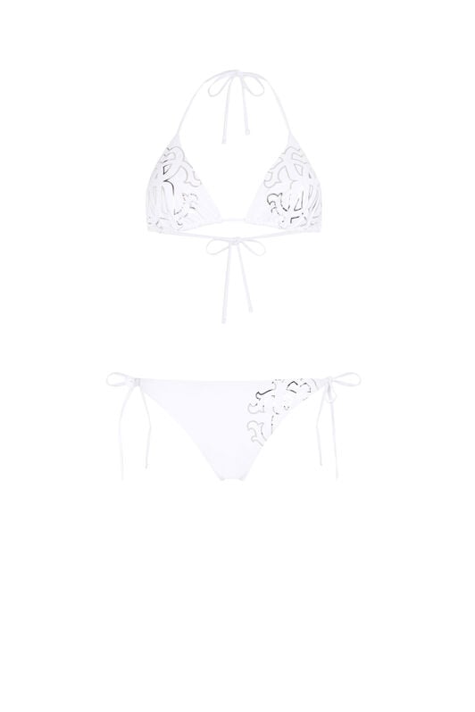 RC RC Monogram-Print Bikini RC RC Monogram-Print Bikini White KSW01Z-LL002