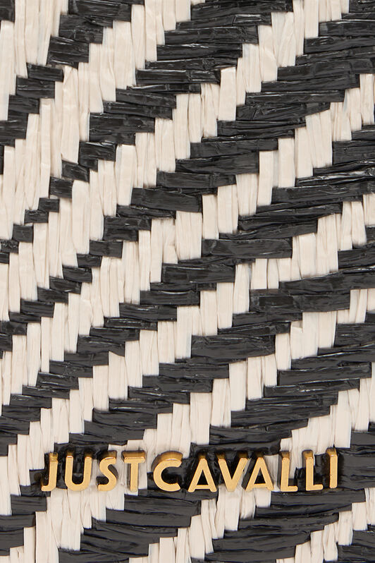 JC Crossbody Bag With Tiger Skin Design JC Crossbody Bag With Tiger Skin Design Ivory/Black UFB118-UF487