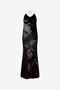 RC Vestido Largo Negro Con Estampado Marino RC Vestido Largo Negro Con Estampado Marino Negro VWT142-VL066