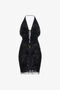 RC Embroidered dress Black SKR190-RT002