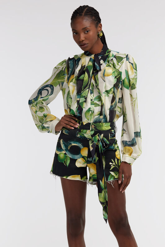 RC Lemon print shirt Ivory SKT706-CTI89