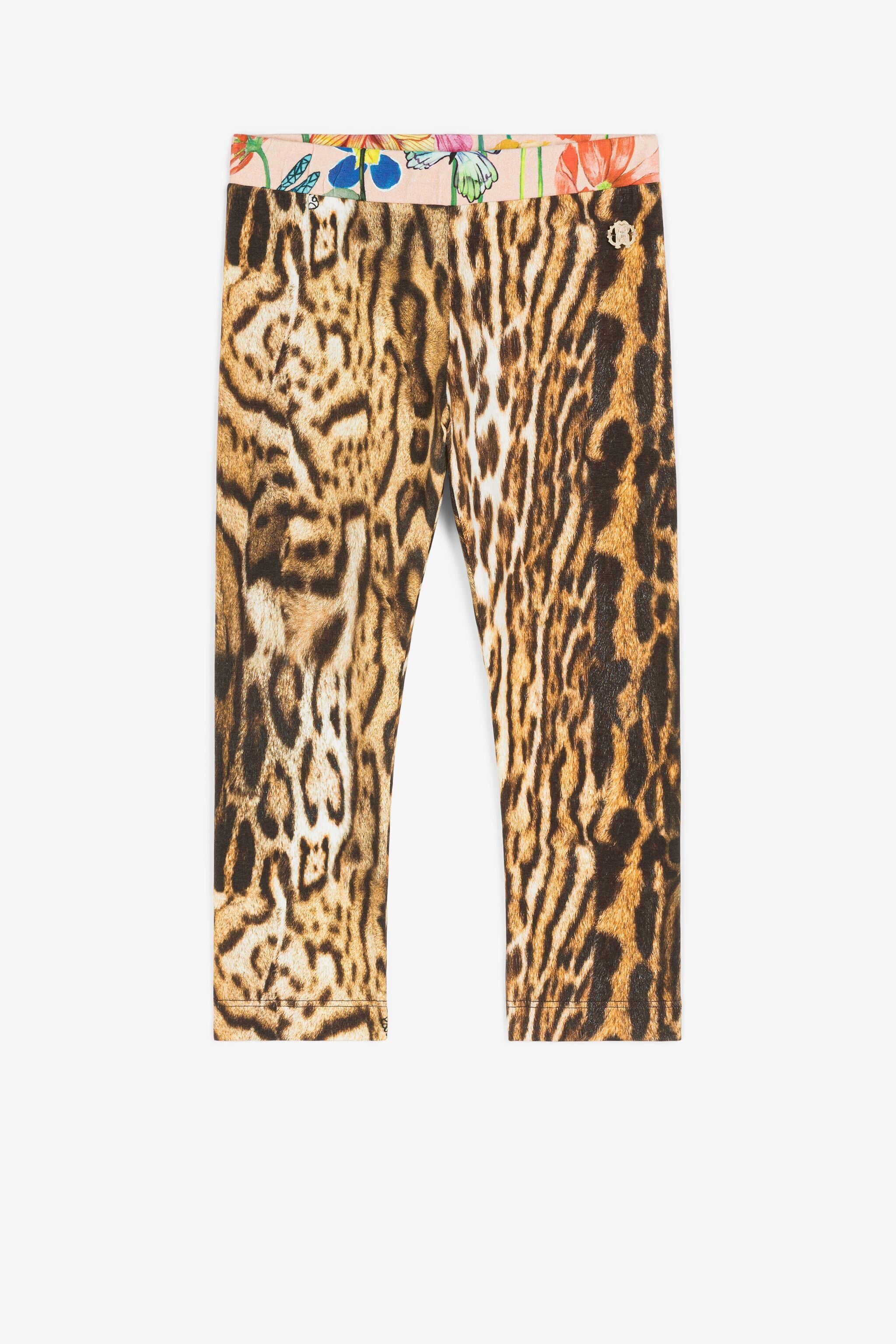 JU Ocelot-Print Leggings JU Ocelot-Print Leggings Light brown PJT246-JFE36