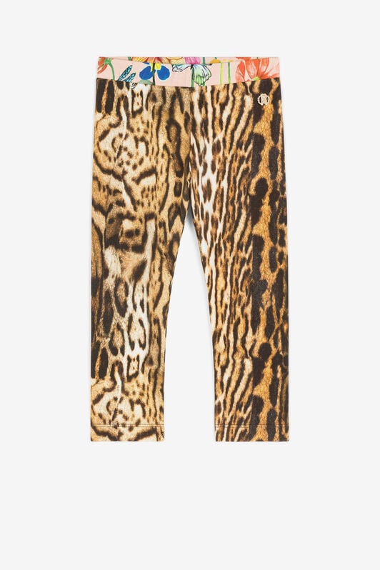 JU Ocelot-Print Leggings JU Ocelot-Print Leggings Light brown PJT246-JFE36