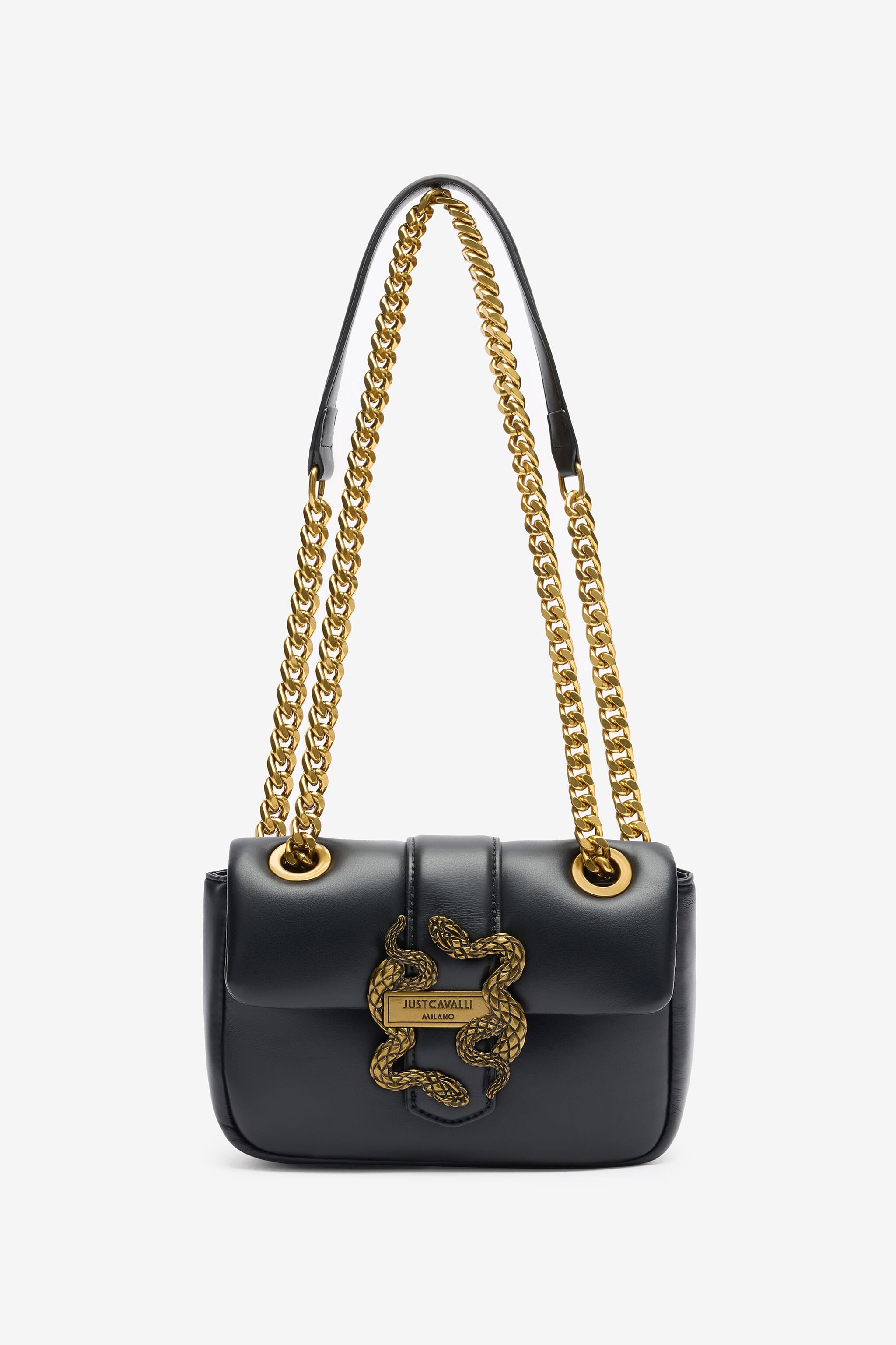 JC Borsa Con Manico A Catena E Mirror Snake JC Borsa Con Manico A Catena E Mirror Snake Nero TFB052-TF417