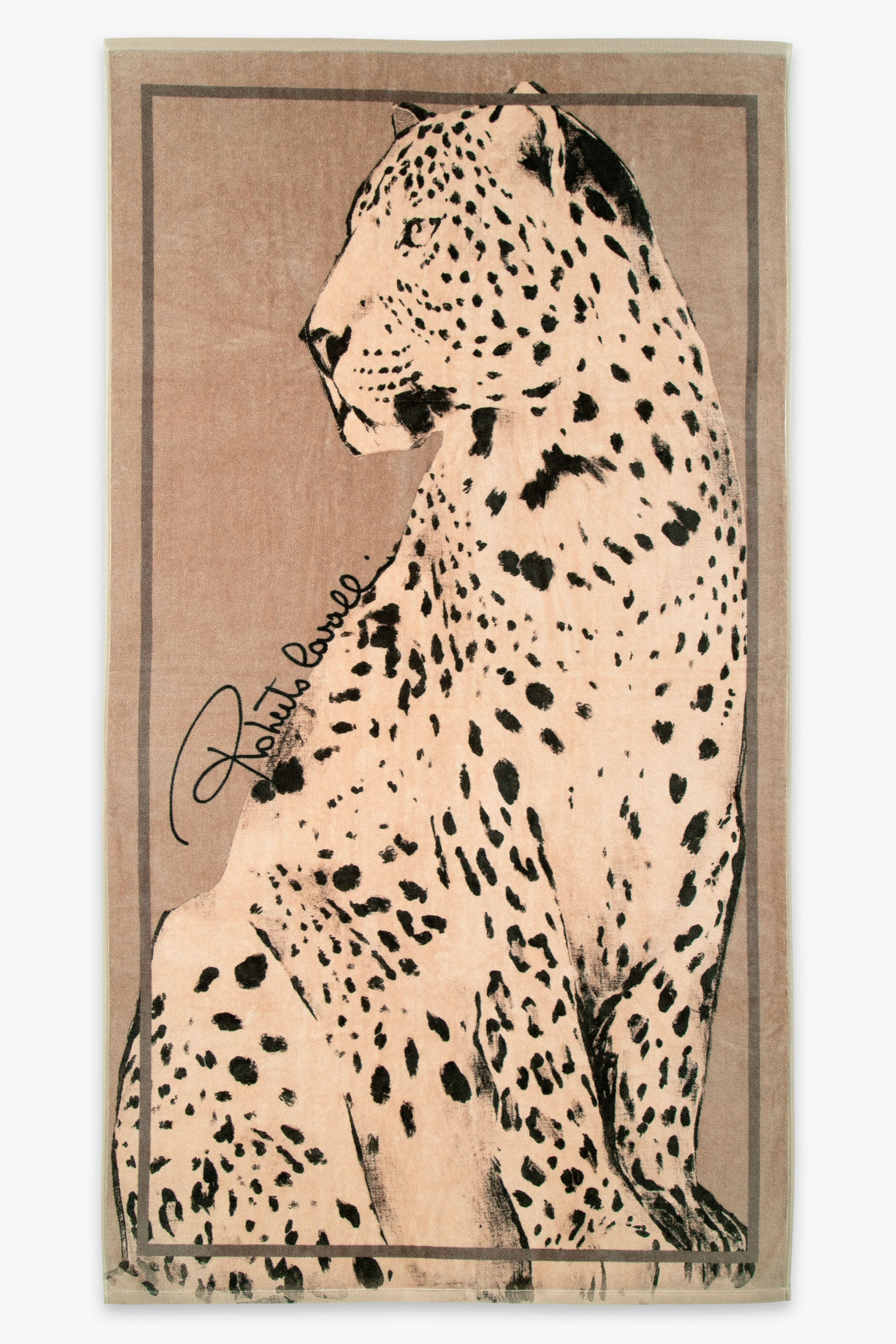 HO Big Cat Print Beach Towel HO Big Cat Print Beach Towel STONE UALH03-IH004