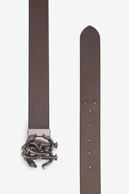 RC Belt With Monogram Mirror Snake Black URC003-PZ178