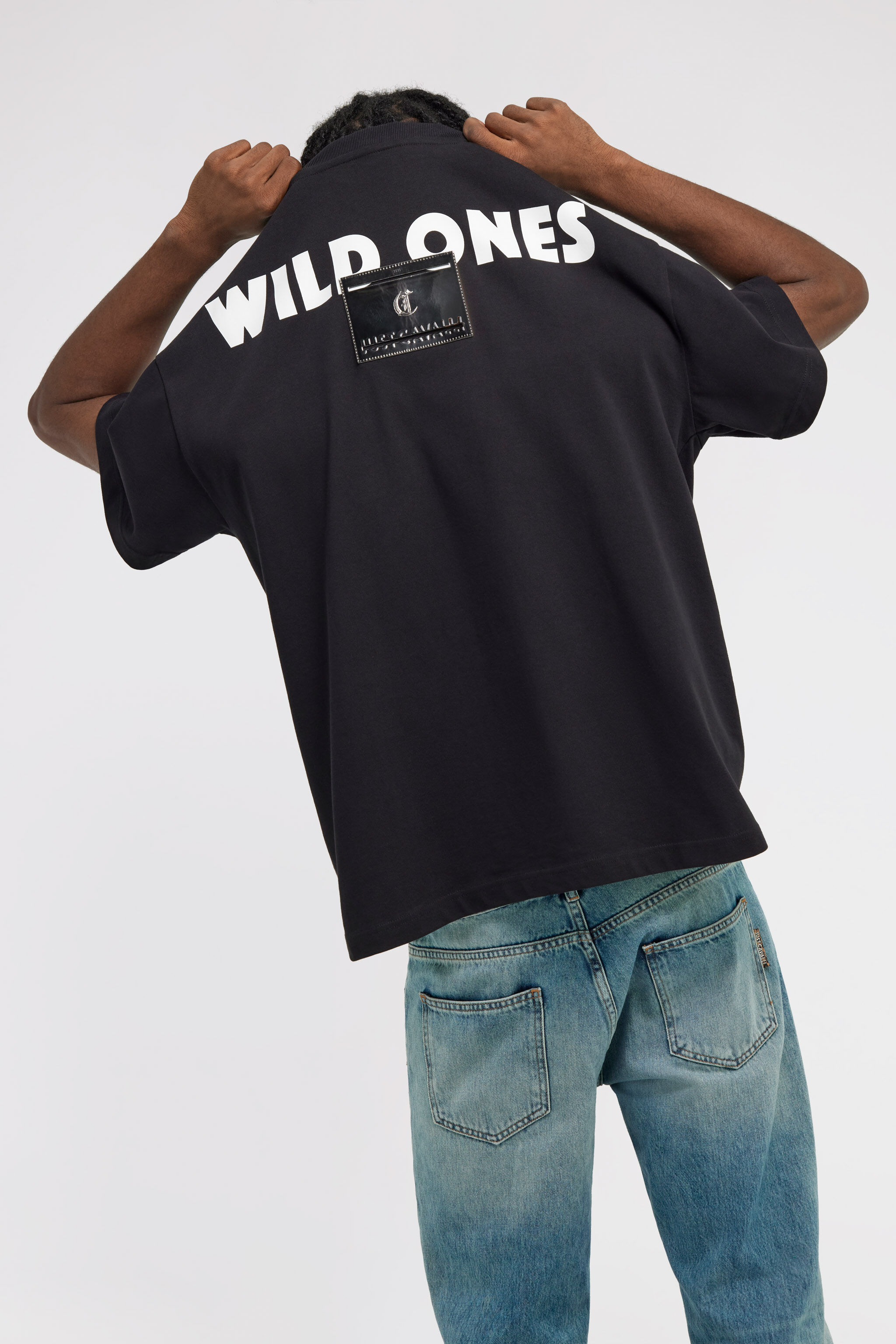 Just Cavalli T-shirt in Black for Men | Roberto Cavalli®