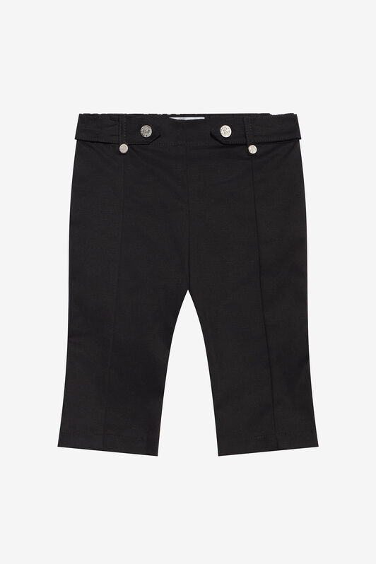 JU Schwarze Hose mit gesticktem Logo JU Schwarze Hose mit gesticktem Logo BLACK XJT21Z-RN001